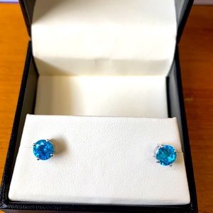COPY - COPY - Sterling Silver Blue topaz Earrings